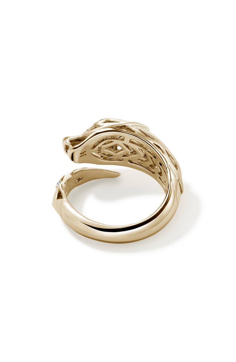 John Hardy Naga Bypass Ring, Alternate, color, Gold