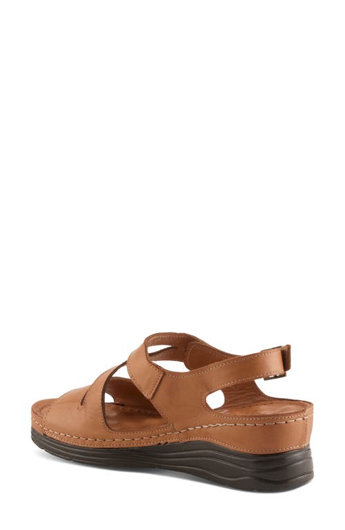 Spring Step Griggs Platform Sandal In Camel