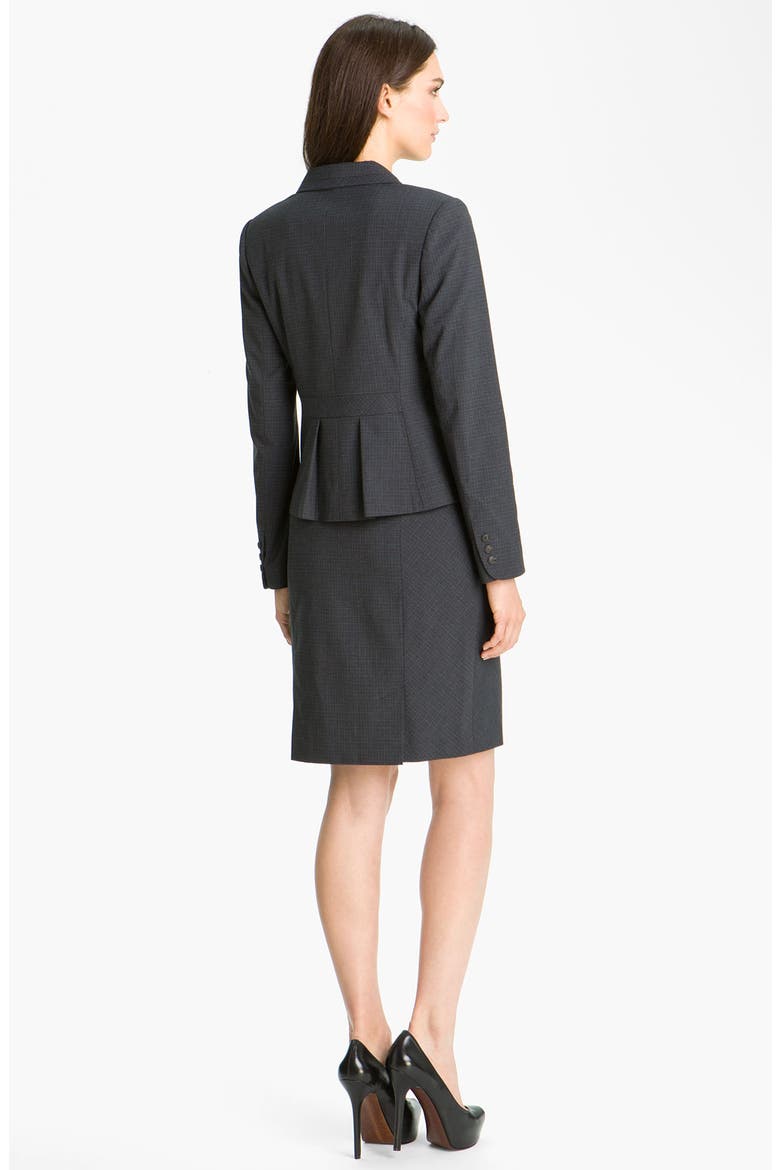 Double Check Pattern Jacket, Alternate, color, BLACK/ NAVY PLAID COMBO