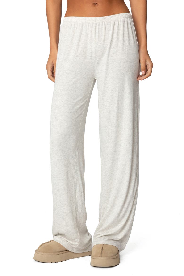 Justina Lounge Pants, Main, color, GRAY-MELANGE