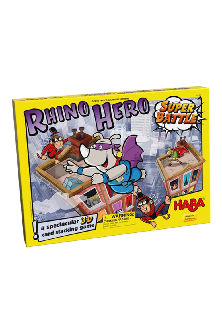 Rhino Hero - Super Battle Stacking Game, Main, color, YELLOW AND GREY