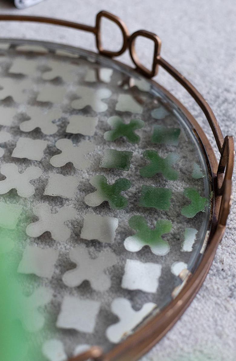 A & B Home Valentina Decorative Tray, Alternate, color, Gold