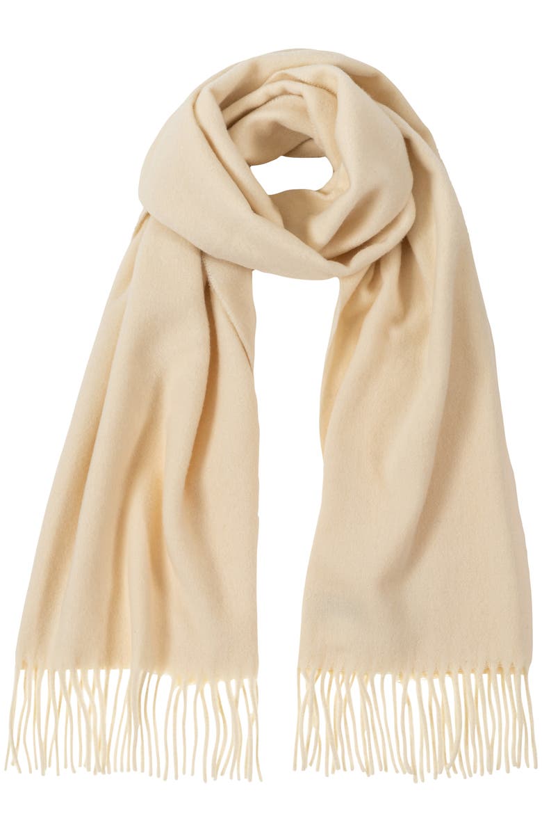 Polo Ralph Lauren Cashmere Blend Scarf, Main, color, Cream