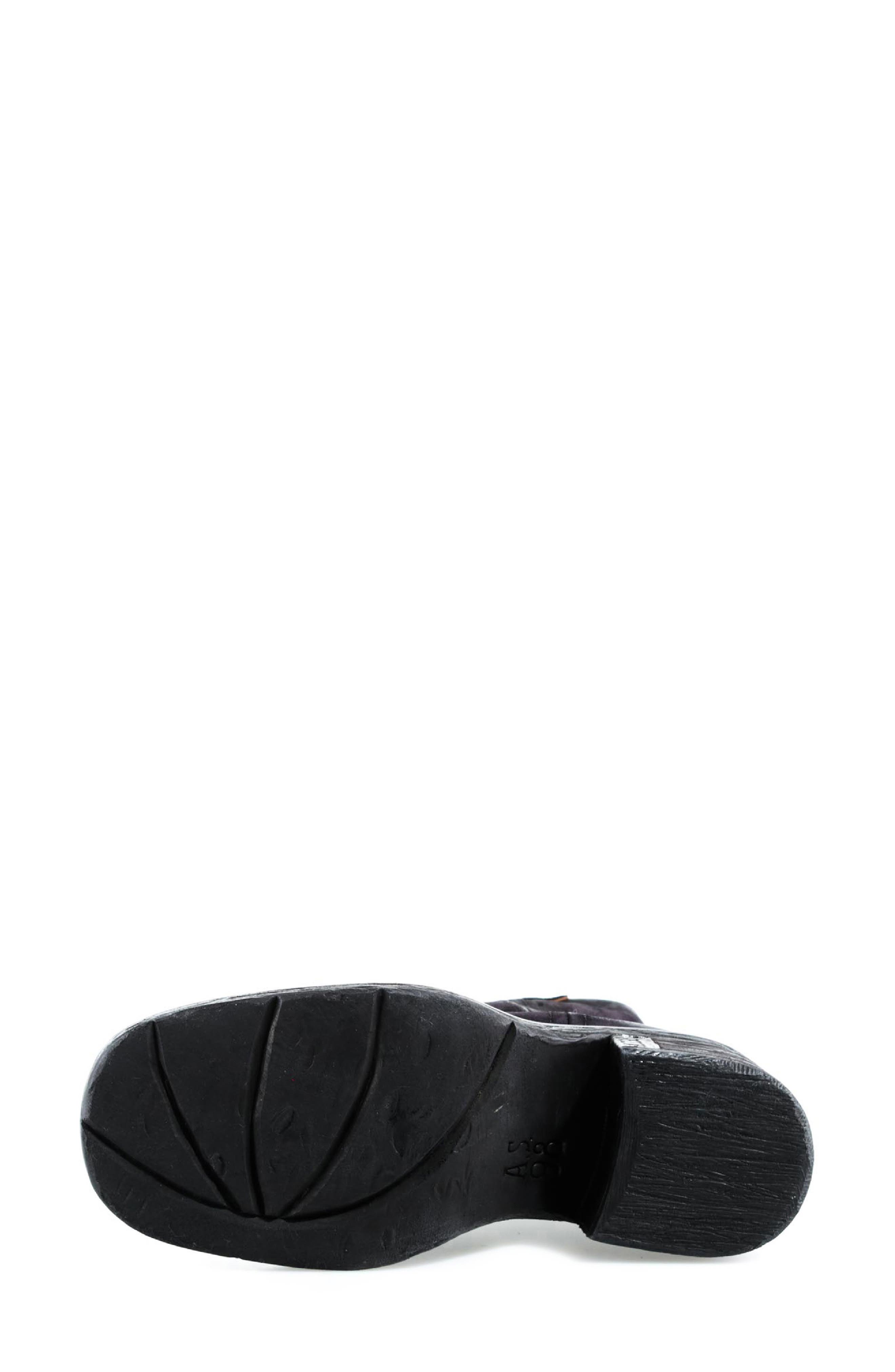 Slate Leather Bootie, Alternate, color, EGGPLANT