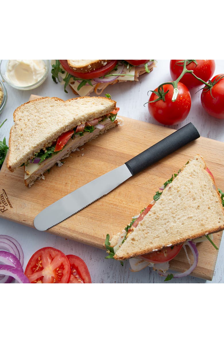 Rada Cutlery 5.375-Inch Super Spreader Stainless Hollow Ground Blade, Alternate, color, Black