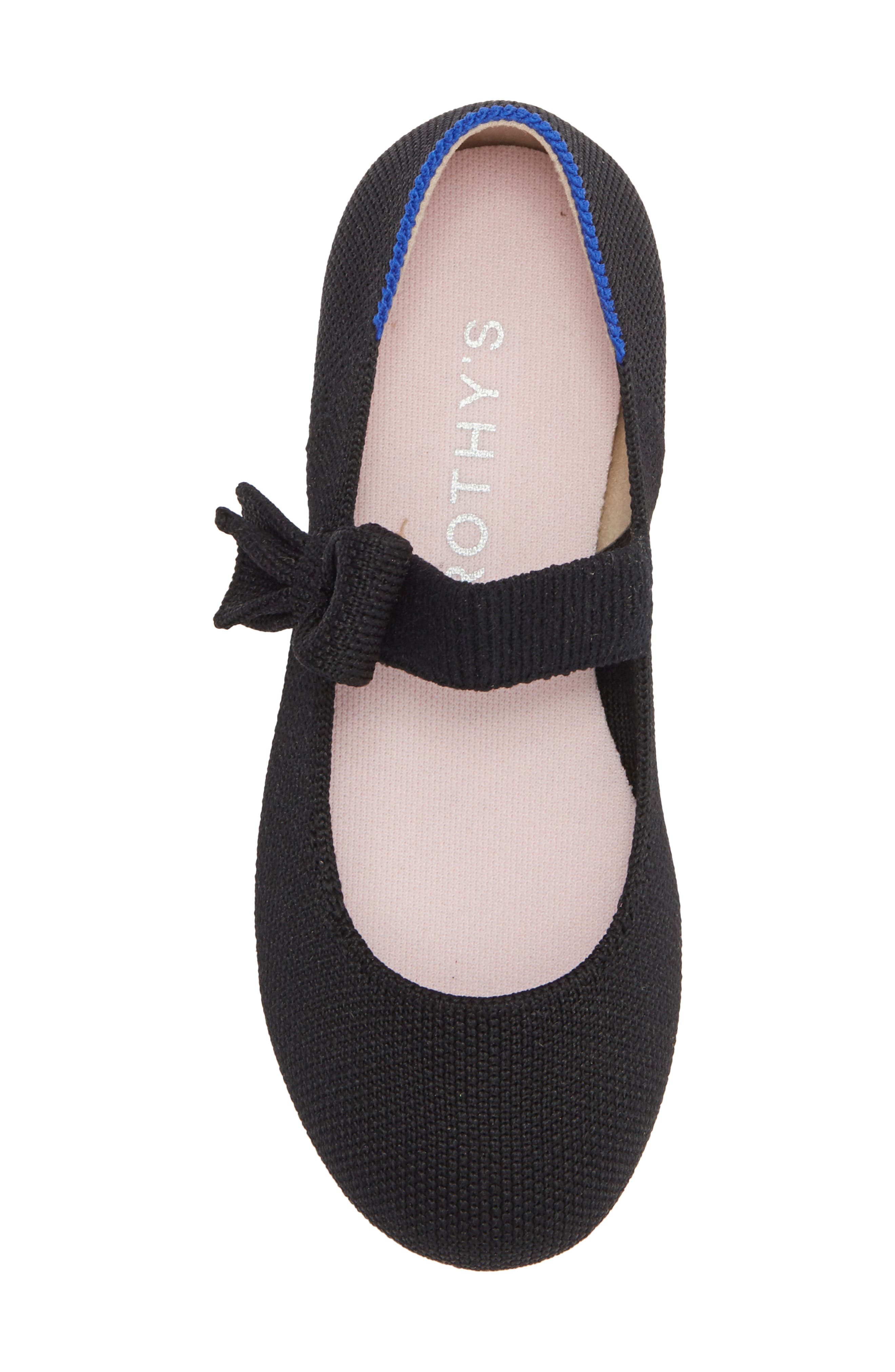 Rothy's The Kids' Tux Bow Mary Jane Flat, Alternate, color, Black