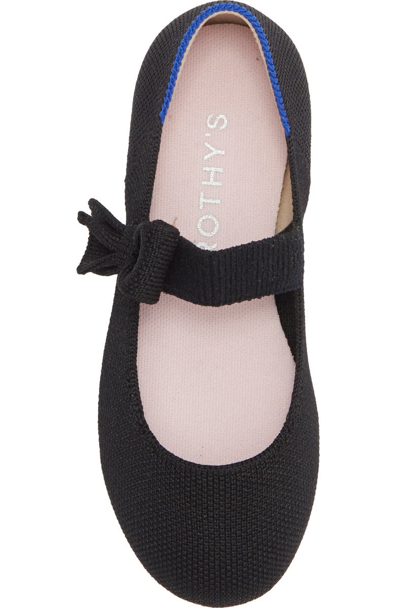 Rothy's The Kids' Tux Bow Mary Jane Flat, Alternate, color, Black