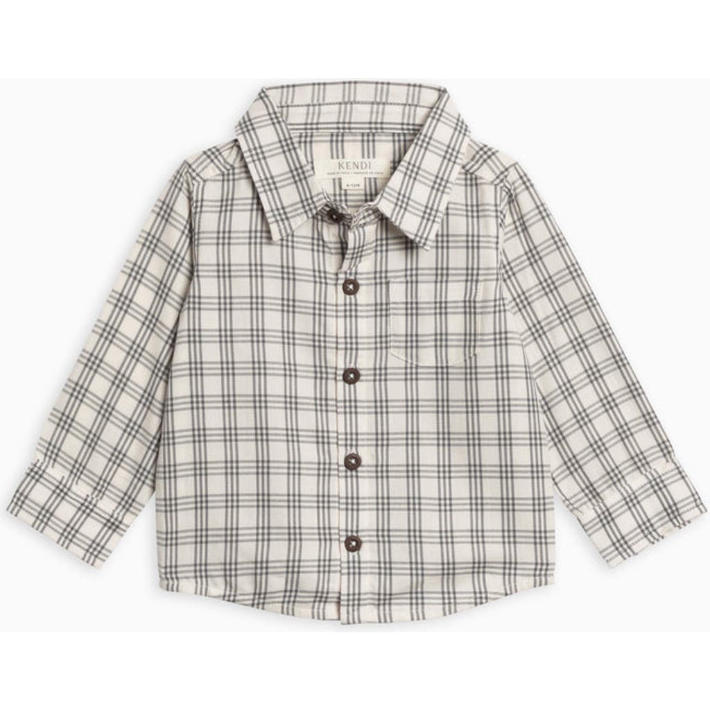 Kendi Earl Poplin Collar Shirt In Multi