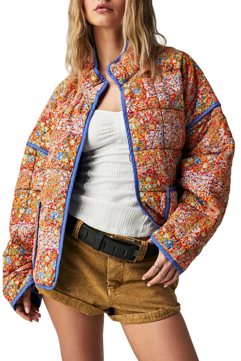 Chloe Print Jacket, Main, color, CANDY COMBO