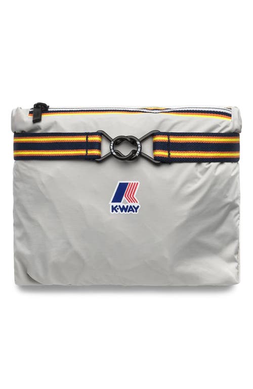 K-way Le Vrai 4.0 Claude Water Repellent Jacket In Light Grey