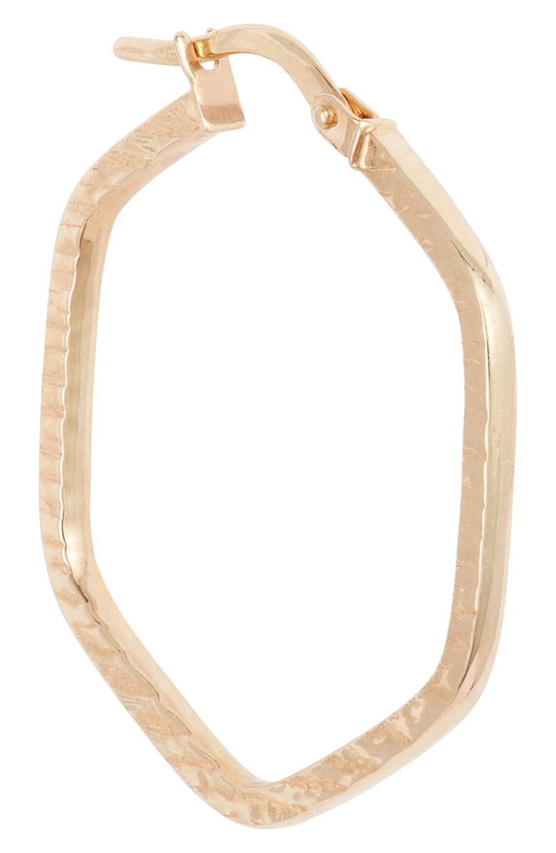 Bony Levy 14K Gold Hexagon Hoop Earrings, Alternate, color, 