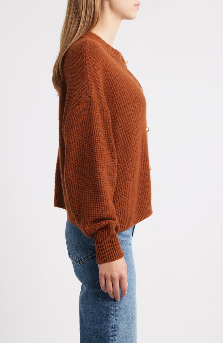 FRAME Wool & Cashmere Cardigan, Alternate, color, Rust