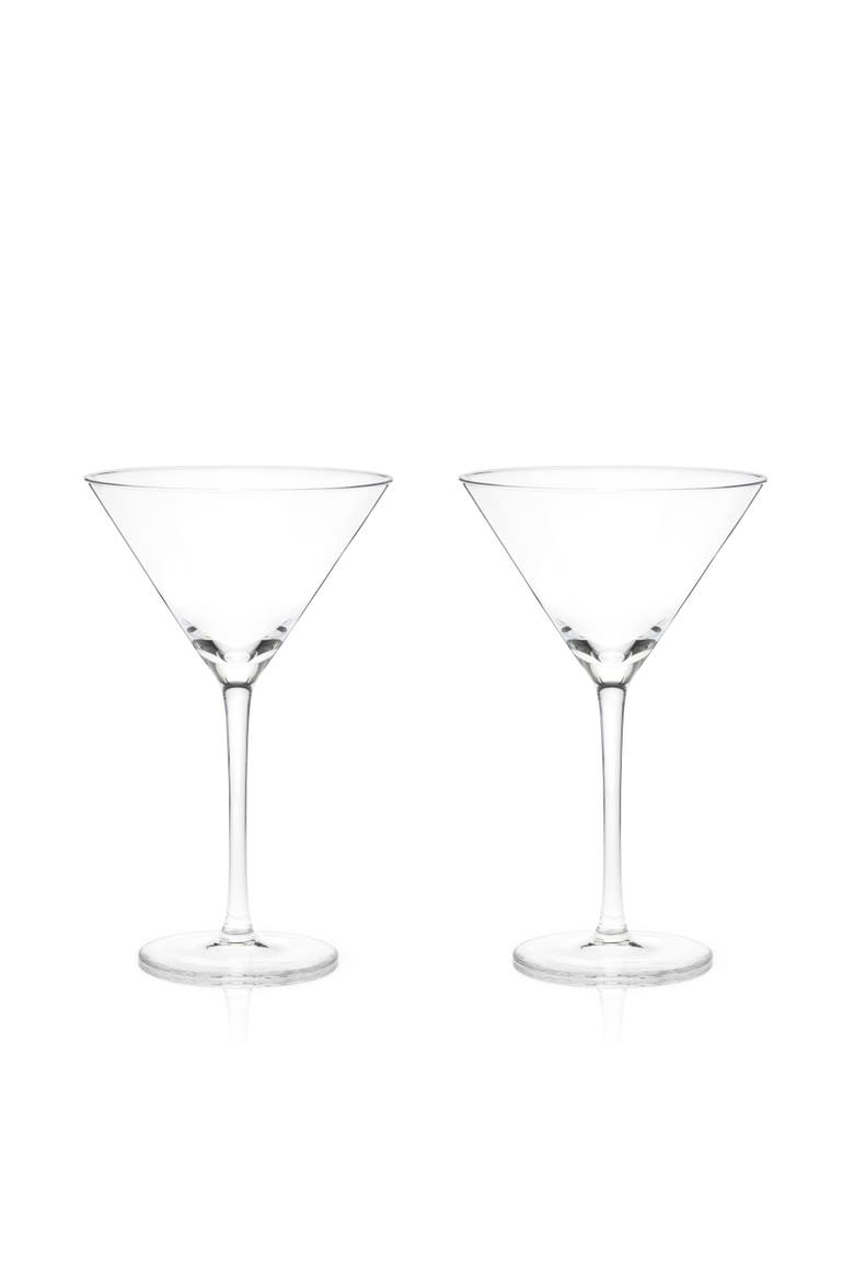 Raye Crystal Stemmed Martini Glasses Set of 2, Main, color, Clear