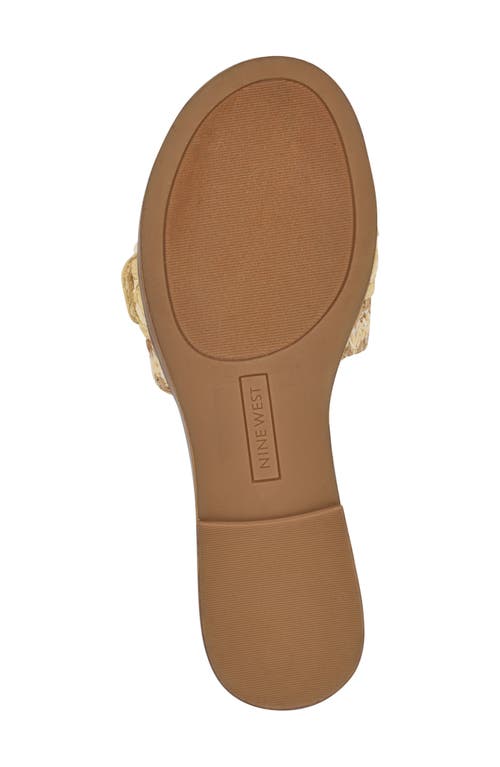 Shop Nine West Poland Slide Sandal In Light Natural