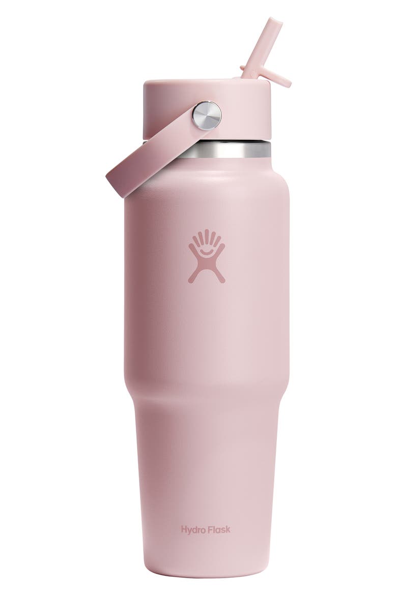 32-Ounce Wide Mouth Travel Bottle with Flex Straw Cap, Main, color, TRILLIUM