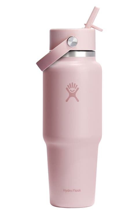 32-Ounce Wide Mouth Travel Bottle with Flex Straw Cap