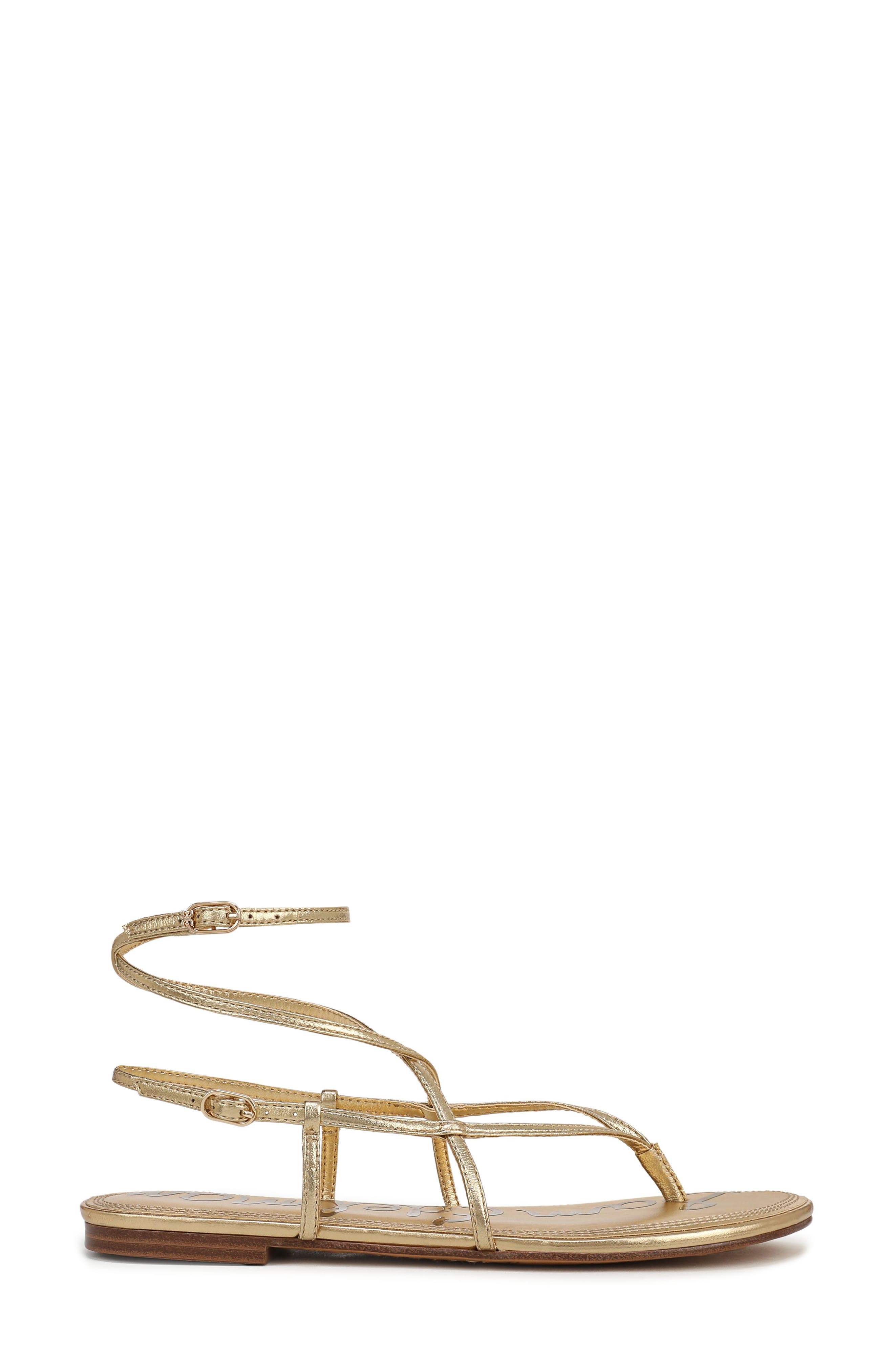 Clarra Strappy Sandal, Alternate, color, AMBER GOLD