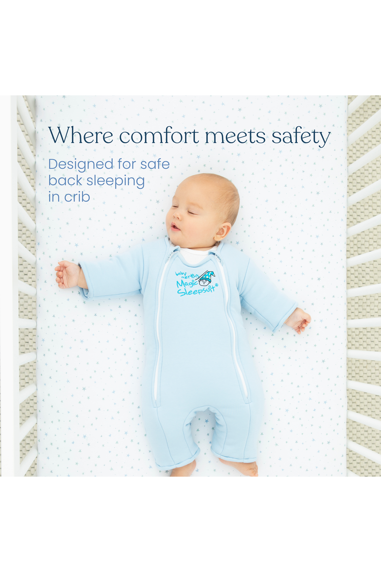 100% Cotton Magic Sleepsuit, Alternate, color, Blue
