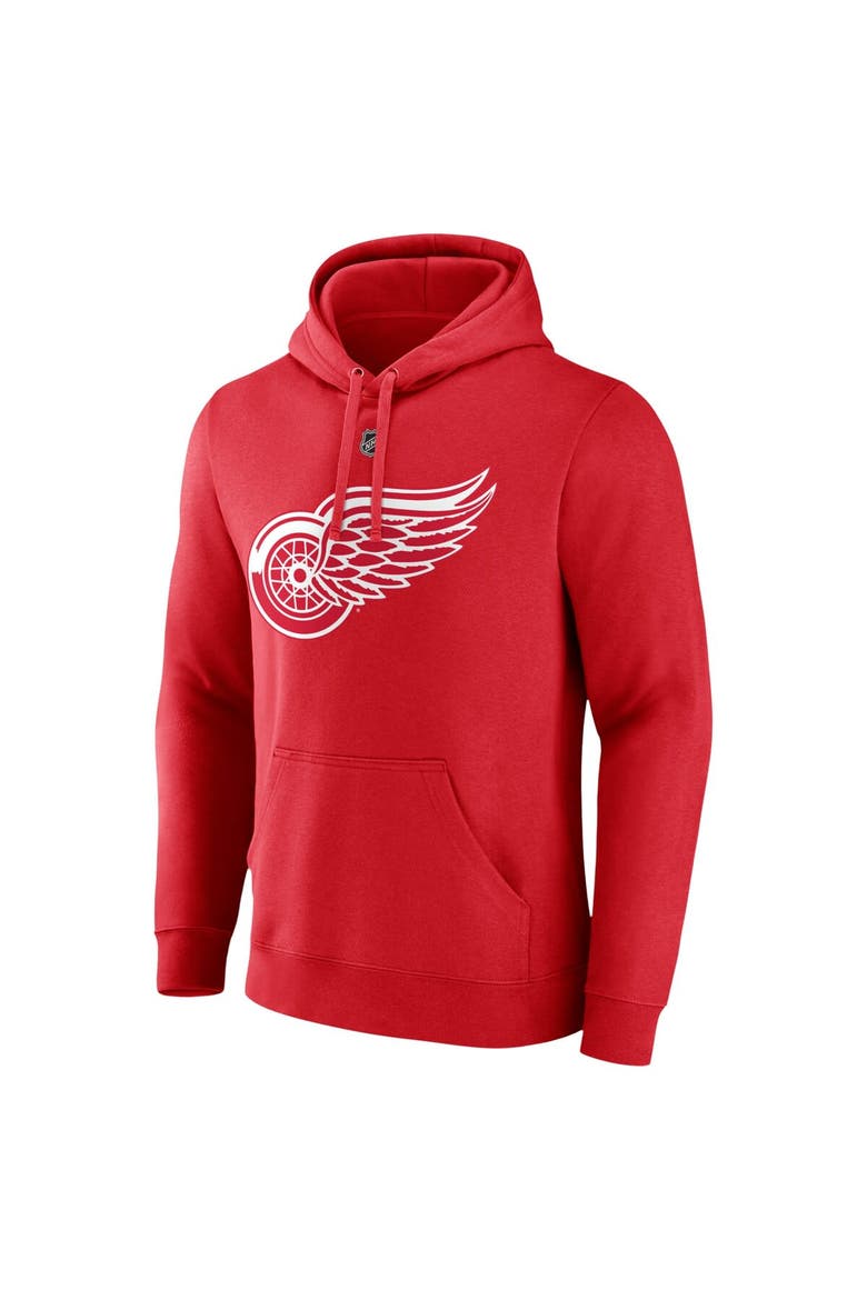 Men's  Fanatics Branded Patrick Kane Red Detroit Red Wings Authentic Stack Name & Number Pullover Hoodie, Alternate, color, Red