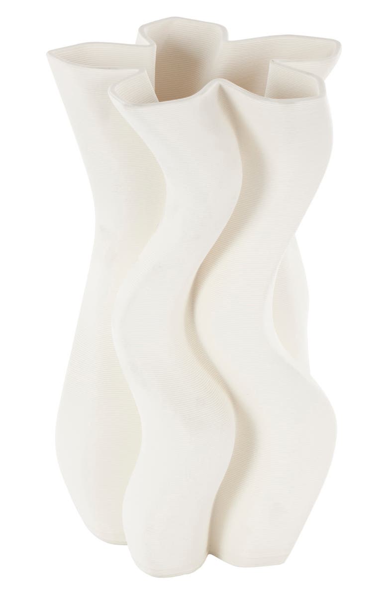 VIVIAN LUNE HOME Fluted Ceramic Vase, Alternate, color,