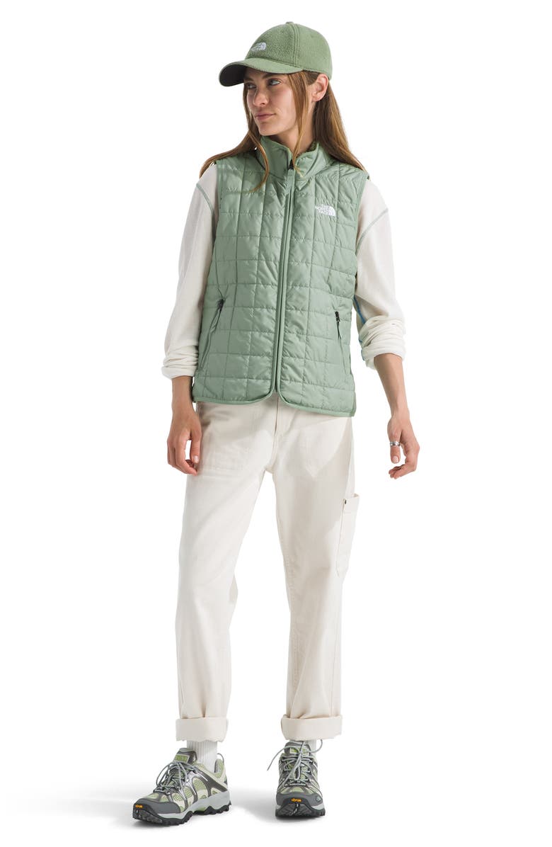 The North Face Junction Quilted Heatseeker Eco Vest, Alternate, color, Slate Moss