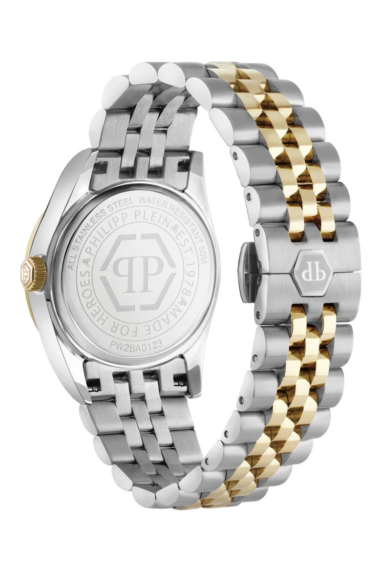 Date Superlative Crystal Bracelet Watch, 34mm, Alternate, color, GOLD MULTI