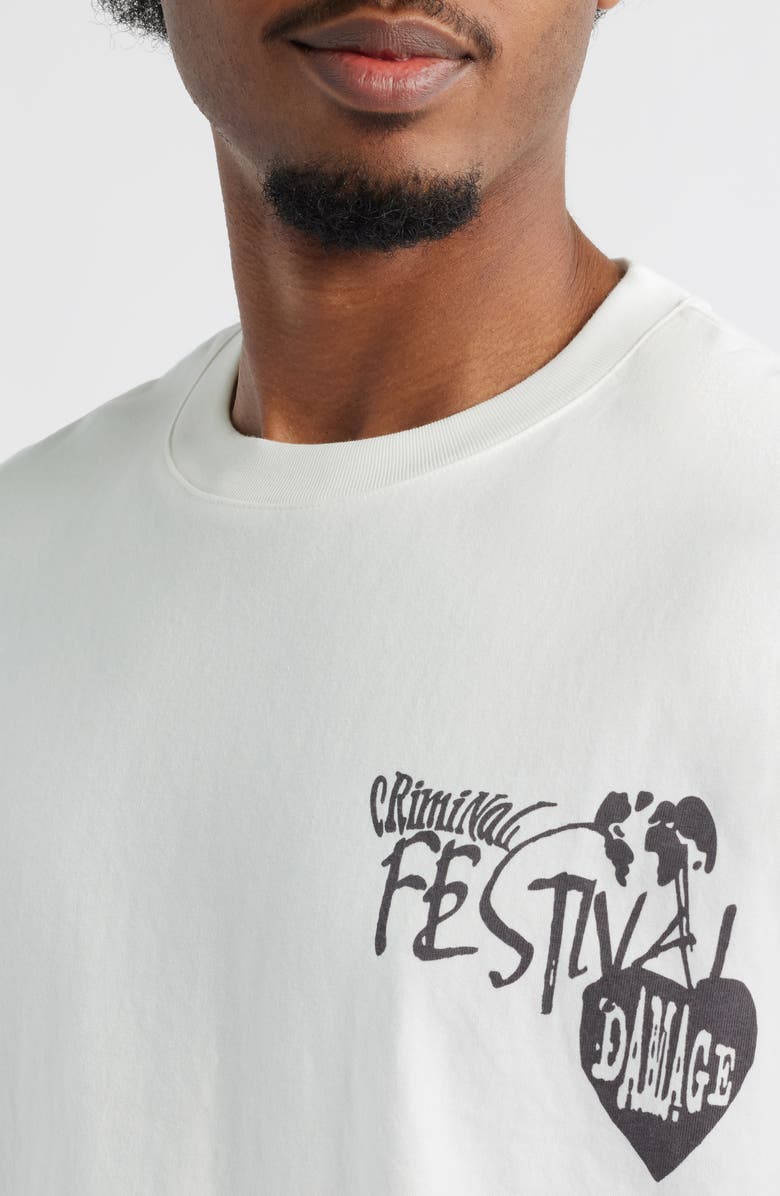 CRIMINAL DAMAGE CD Festival Graphic T-Shirt, Alternate, color,