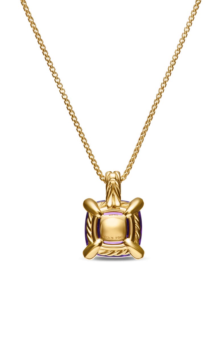 David Yurman Chatelaine<sup>®</sup> Pendant Necklace 18K Gold With Amethyst & Diamonds, Alternate, color, Amethyst/ 18K Yellow Gold