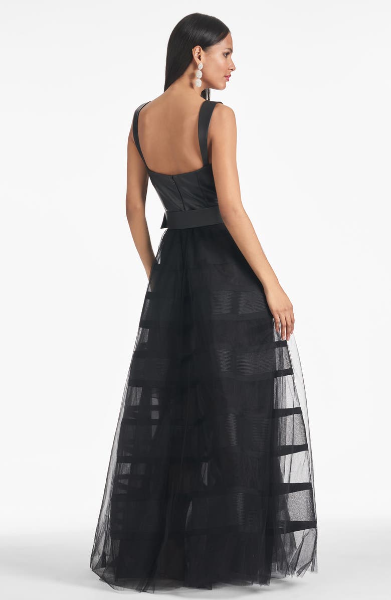 Sachin & Babi Veruca Belted Mixed Media Ballgown, Alternate, color, 