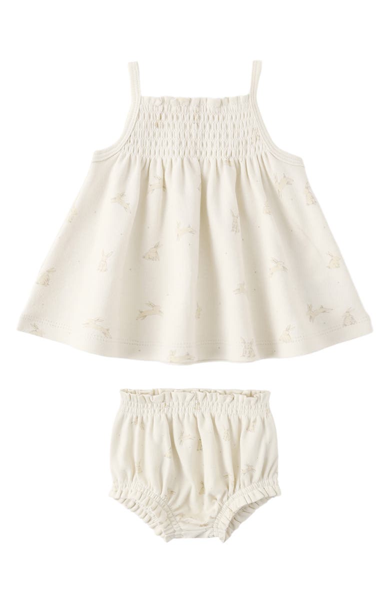 QUINCY MAE Kids' Smocked Tank & Bloomers Set, Alternate, color, Natural