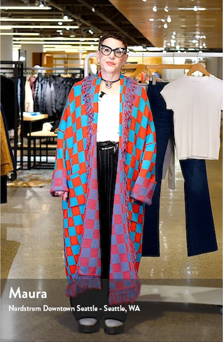 Luxe Fringe Blanket Cardigan, sales video thumbnail