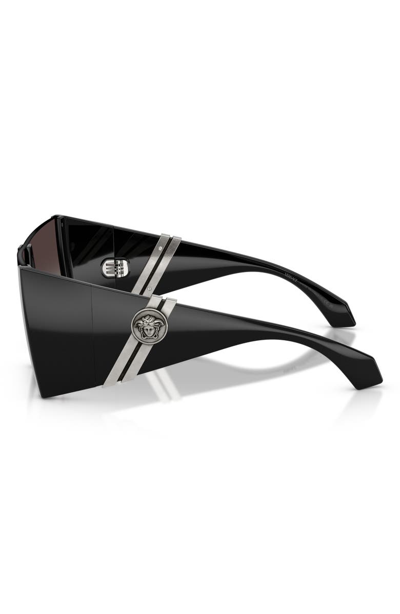 Versace 137mm Square Sunglasses, Alternate, color, Black / Grey Gradient