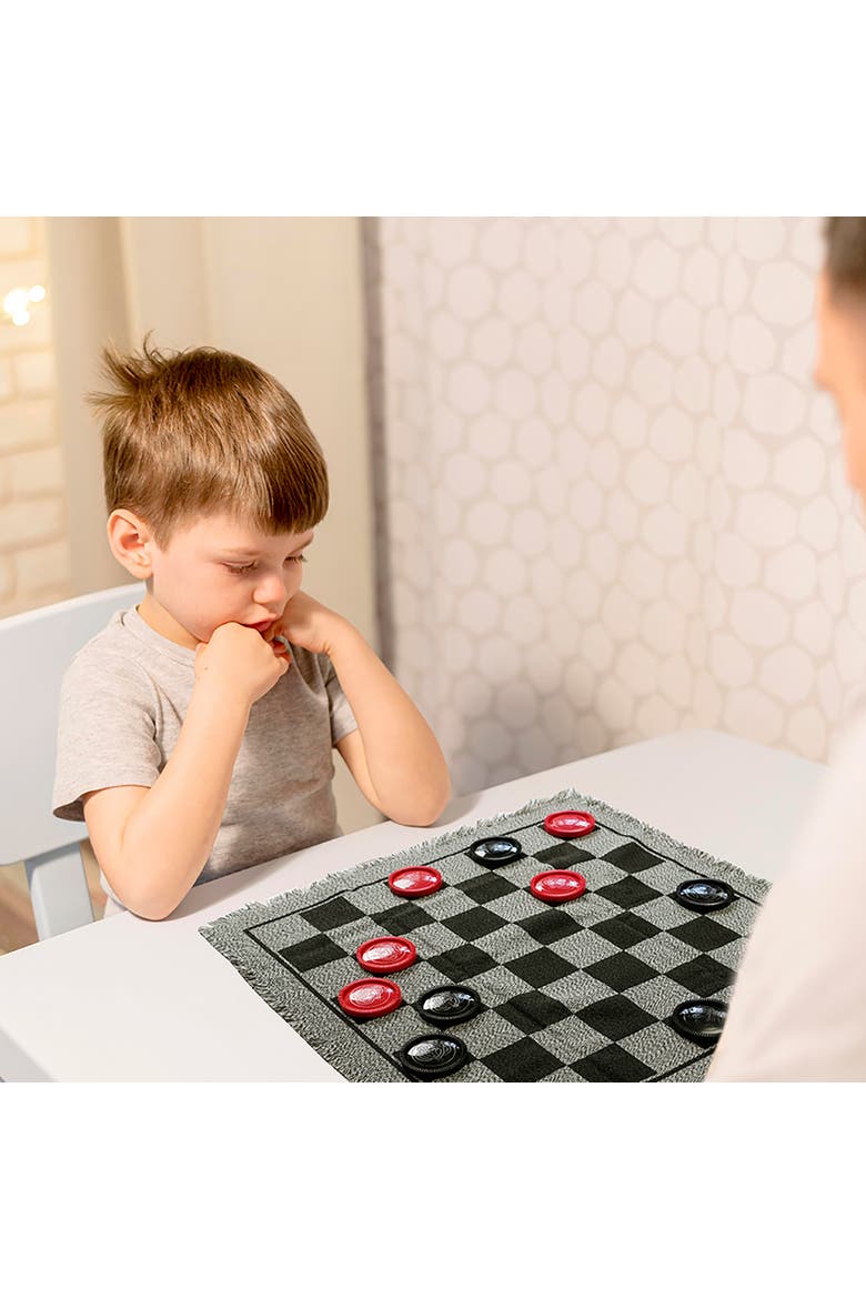 3In1 Giant Checkers & Tic Tac Toe Jumbo, Age 4+, Alternate, color, Multicolored