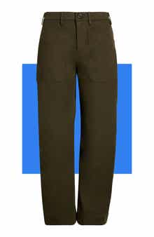 SPANXsupersmooth™ Stretch Cotton Twill Barrel Leg Pants