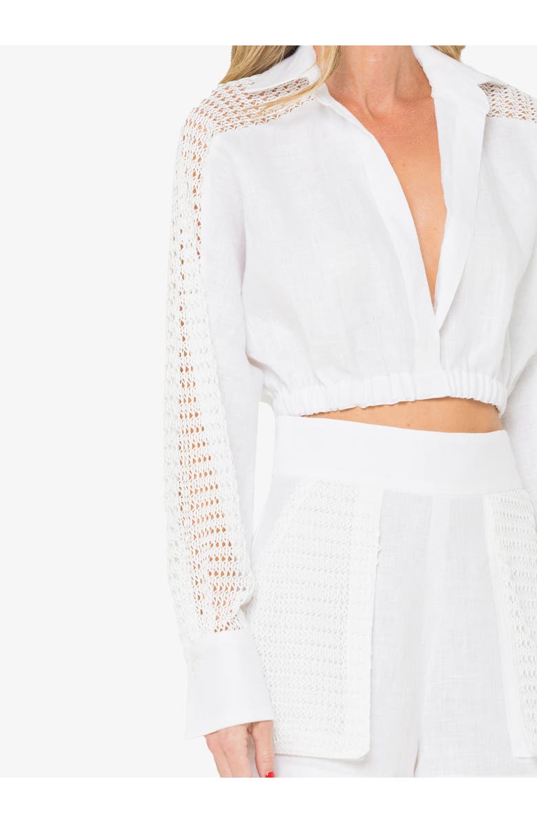 JBQ Elianne Top, Alternate, color, Optic White