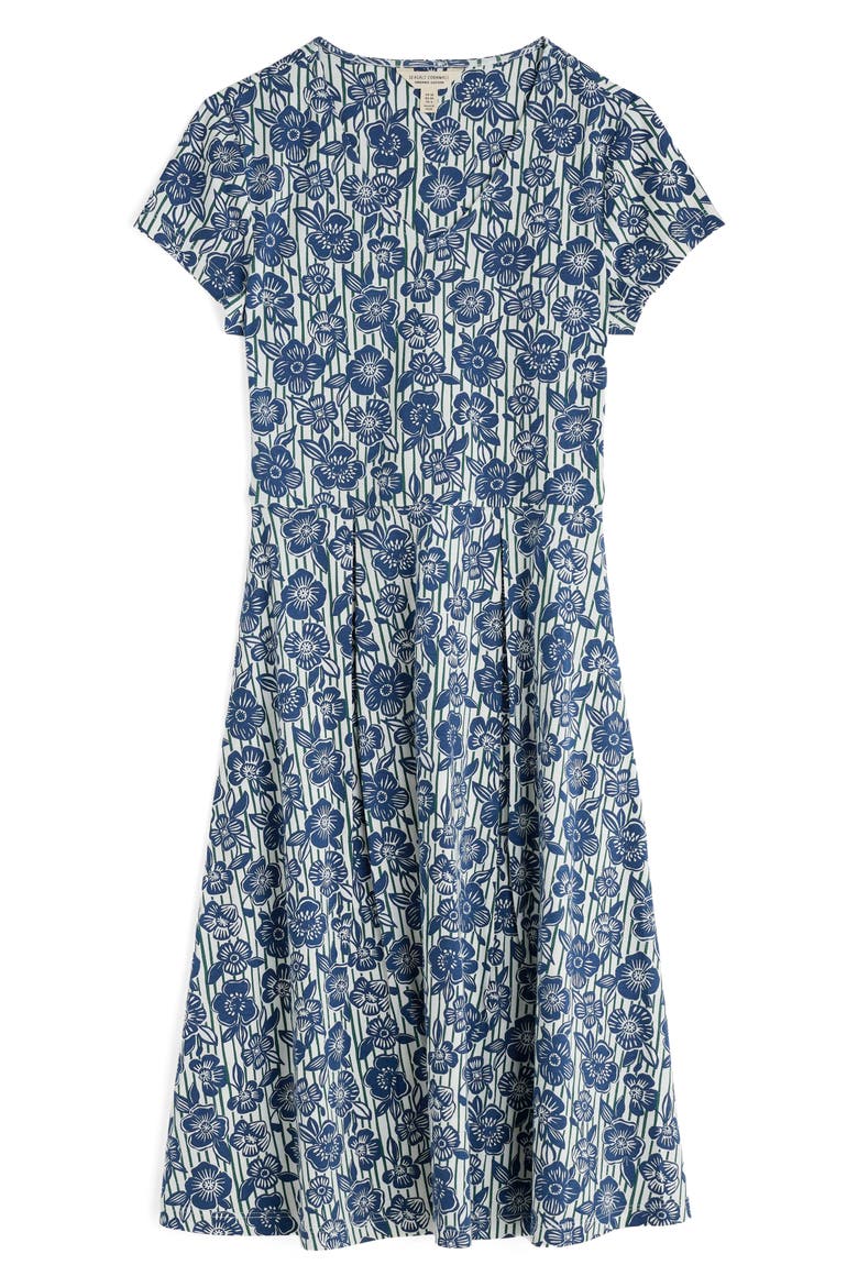 Pier View Floral Midi Fit & Flare Dress, Alternate, color, FLORAL IMPRINT CHALK