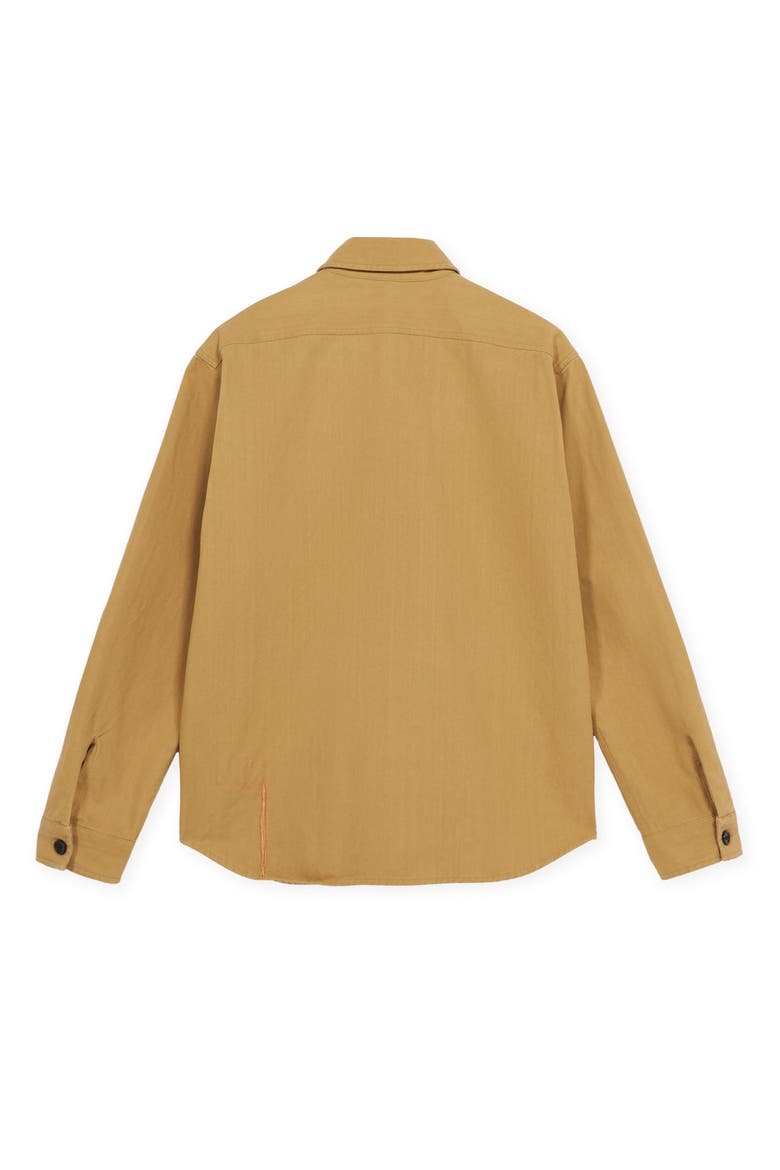 Military Cotton Overshirt, Alternate, color, Camel
