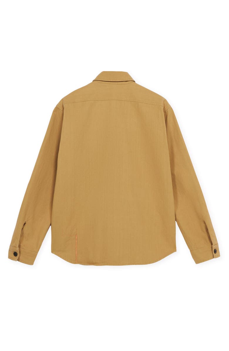 Fortela Military Cotton Overshirt, Alternate, color, Camel