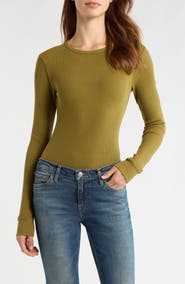 Re/Done Long Sleeve Waffle T-Shirt