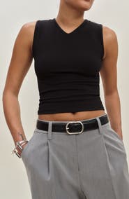 Reformation Wren Cotton V-Neck Tank