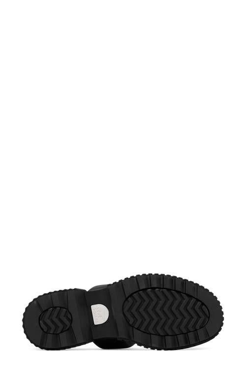 Sorel Ona Streetworks Platform Slide Sandal In Black/chalk