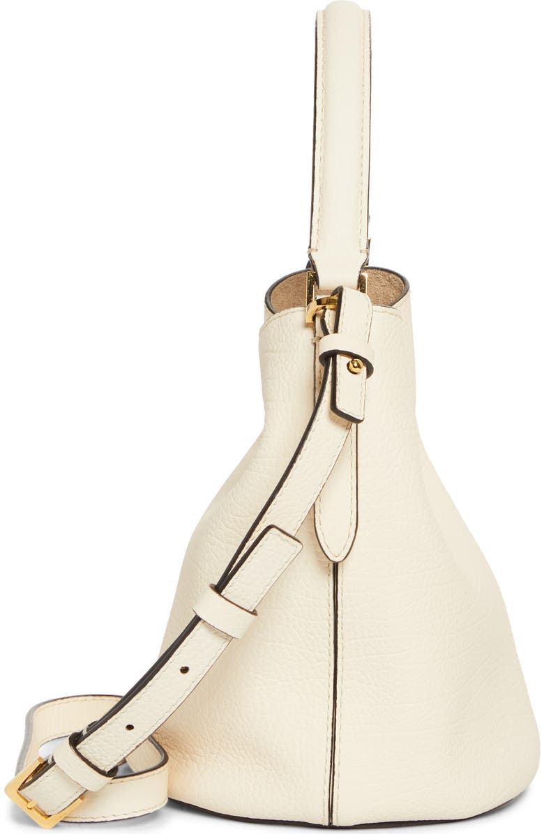 Marni Trunkaroo Leather Bucket Bag, Alternate, color, 274 - Cream