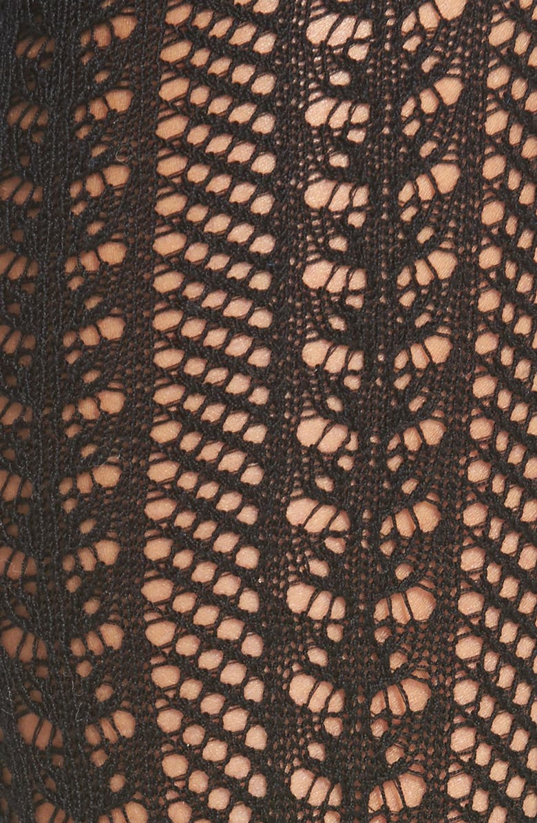 Free People 'Hammock' Openwork Knit Thigh High Socks, Alternate, color,