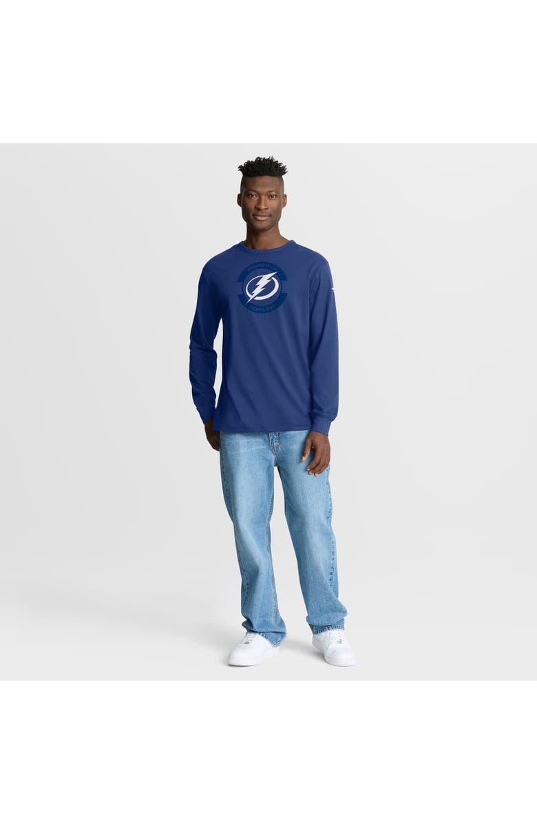 FANATICS Men's Fanatics Blue Tampa Bay Lightning Authentic Pro Property Of Practice Long Sleeve T-Shirt, Alternate, color, Blue