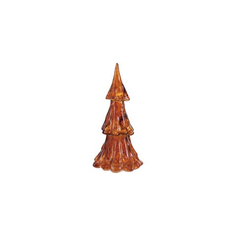 Resin Tree with LED Light, Amber Color
