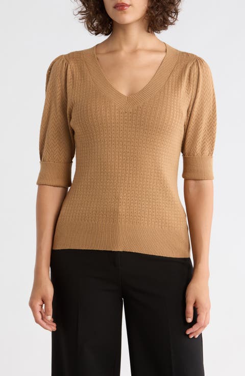 Pointelle Stitch Sweater