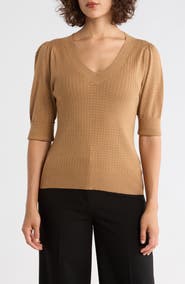 DR2 by Daniel Rainn Pointelle Stitch Sweater