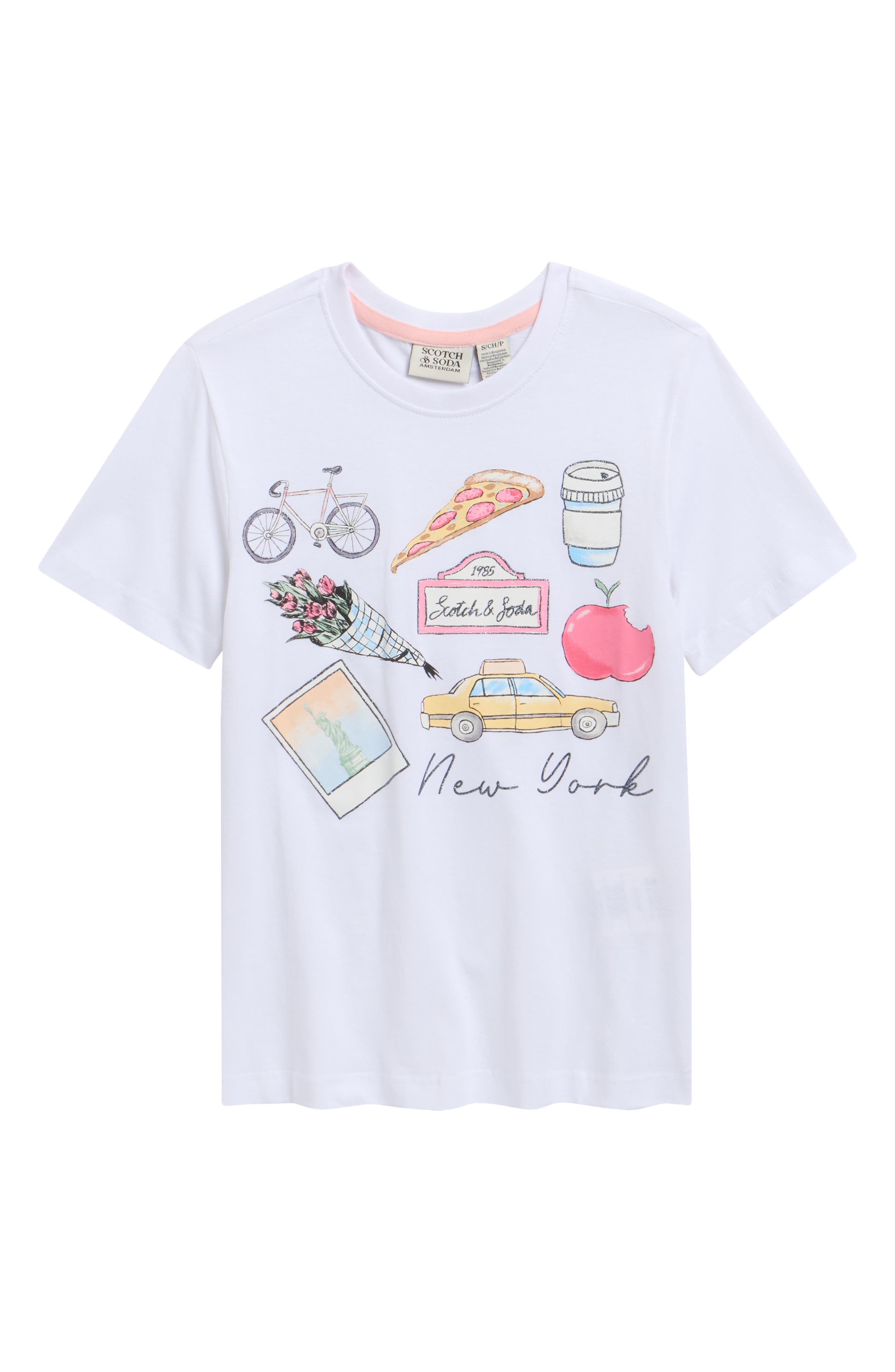 Scotch & Soda Kids' New York Graphic T-Shirt