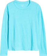 Eileen Fisher Organic Linen Long Sleeve T-Shirt