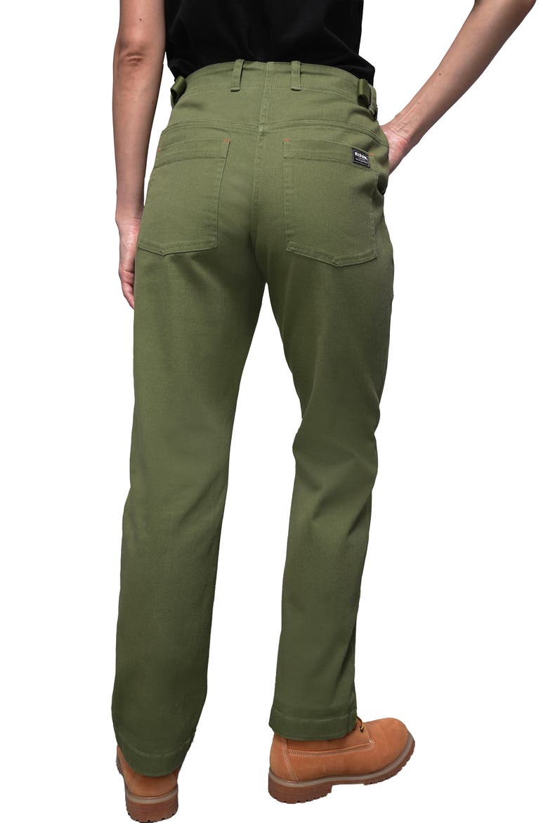 The Essential Denim Utility Pant, Alternate, color, MOSS GREEN